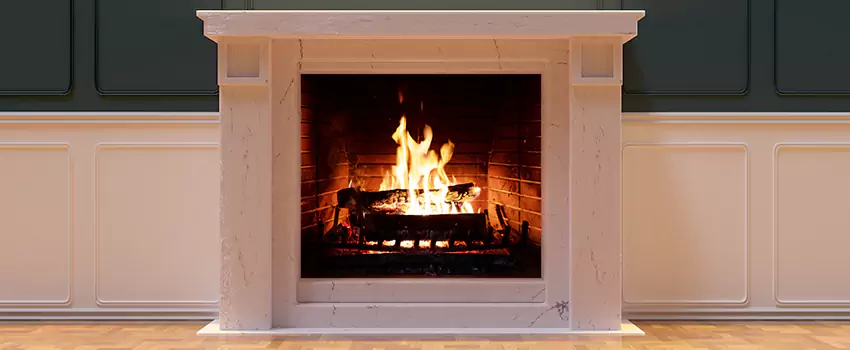 Decorative Electric Fireplace Installation in Traverse City, Michigan