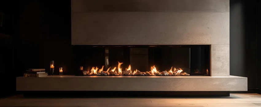 Gas Fireplace Ember Bed Design Services in Traverse City, Michigan