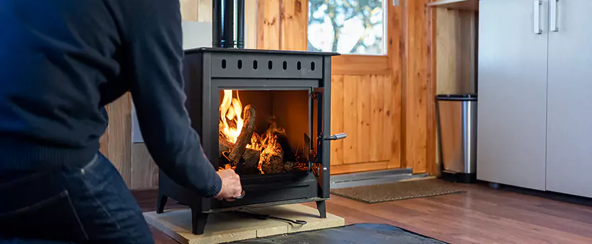 Open Hearth Wood Fireplace Installation in Traverse City, MI