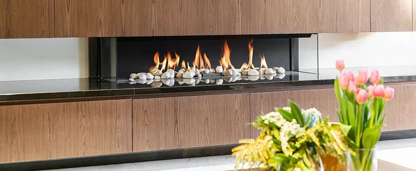 Double-height Fireplace Design Refurbishment in Traverse City, Michigan