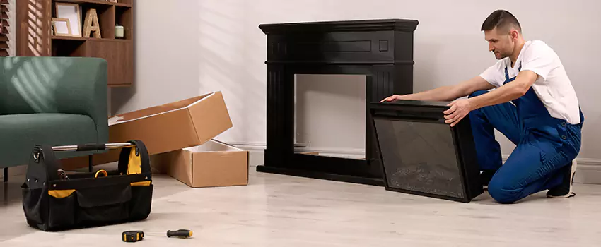 Old Rusted Metal Fireplace Repair And Replacement in Traverse City, MI